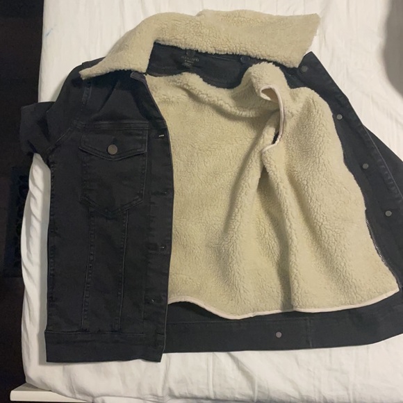 All Saints Black Annie Denim Jacket X-small - Picture 4 of 4